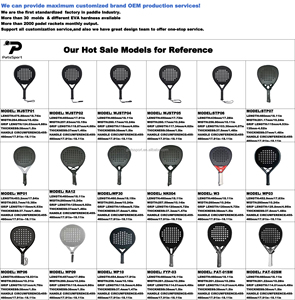 Vợt cầu lông Padel bằng sợi <span class=keywords><strong>carbon</strong></span> <span class=keywords><strong>18K</strong></span> tùy chỉnh nhà máy, trọng lượng nhẹ, đầu vợt bằng EVA 15-17, hình dạng kim cương - Product Image 5