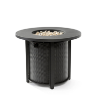 Table de foyer au propane en métal durable, écologique, 40000 BTU, pour intérieur/extérieur, décoration de jardin, foyer pour patio