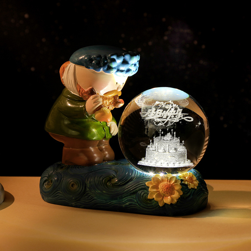 Van Gogh Starry Sky Ball - Happy Birthday