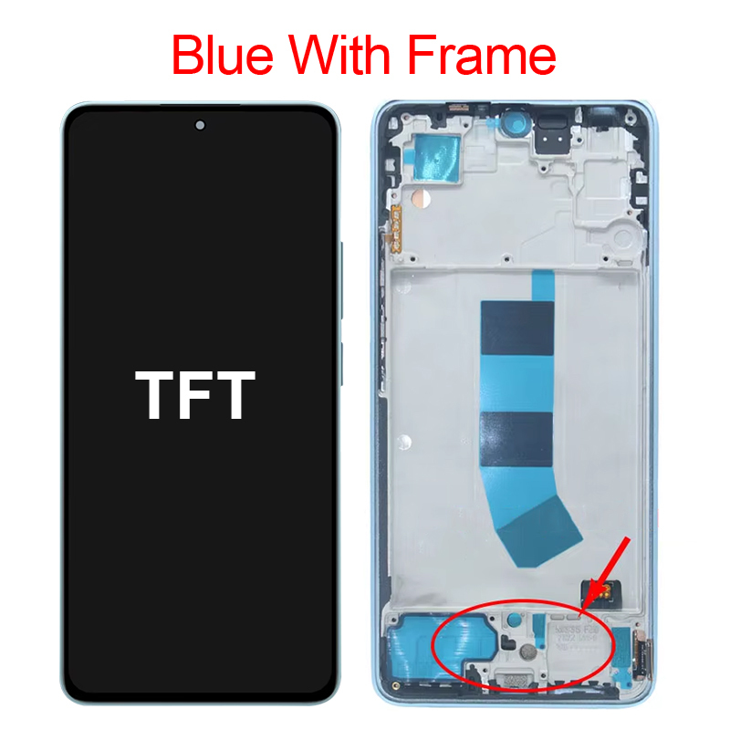 TFT blu con telaio
