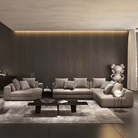 Ensemble de canapés modernes de luxe de haute qualité personnalisable, design italien, pour salon, modèle Moontop Youpin