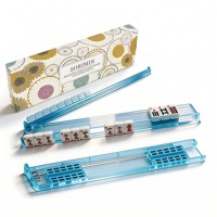 Ensemble de supports magnétiques premium pour Mahjong américain avec pousseurs automatiques, design vague dorée, support de tuiles PS, portable, coffret cadeau pour tournoi de poker