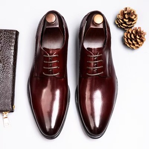 Chaussures Richelieu et Mocassins Classiques en Cuir de Vachette pour Hommes Britanniques, à Lacets, Tailles 37-48, Idéales pour Mariages et Réunions, avec Semelle en Caoutchouc et Maille Respirante - Product Image 4