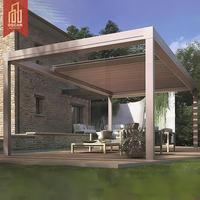 Auvent motorisé imperméable à l'eau, toit à lamelles, couverture de patio, jardin, événements en plein air, pergola rétractable