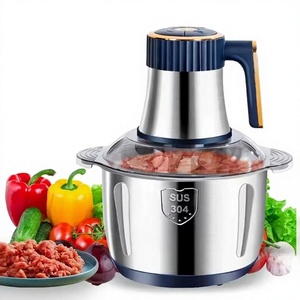 เครื่องบดเนื้อไฟฟ้า 5 ลิตร รุ่นใหม่ เครื่องบดอาหาร สแตนเลสอเนกประสงค์ เครื่องหั่นผัก เครื่องสับอาหาร เครื่องใช้ในครัว - Product Image 1