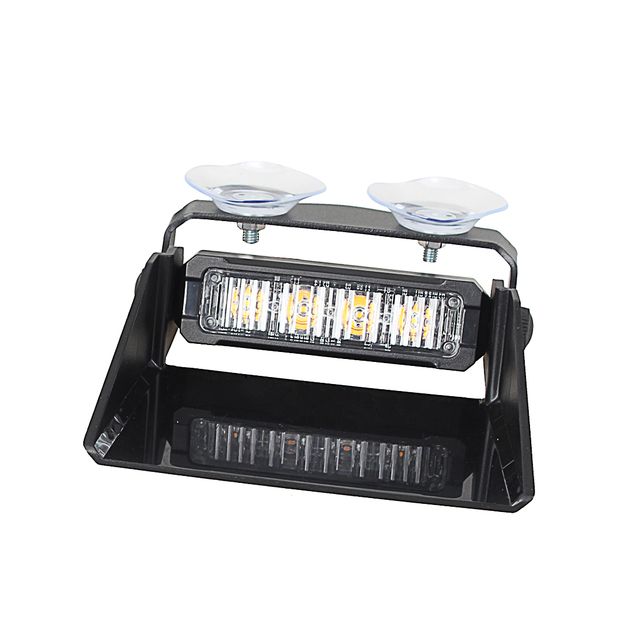 Interior Windshield Dash Light 19 Modes Warning Strobe Light 120mm Vehicle LED Strobe Light