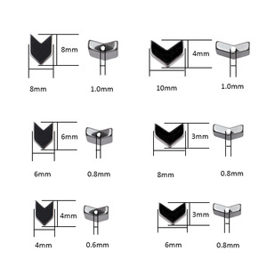 Đá Tự Nhiên V Hình Dạng Mũi Tên Đen Hematit Đá Hạt Đầu Mũi Tên Miếng Đệm Lỏng Hạt Cho Đồ Trang Sức Vòng Đeo Tay Vòng Cổ Làm - Product Image 4