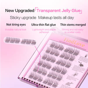 定制标志无胶自粘睫毛假睫毛簇睫毛预粘压机无胶预粘簇睫毛 - Product Image 3