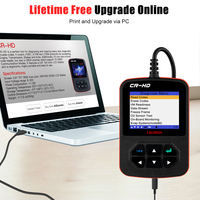 Herramienta de Diagnóstico para Camiones de Servicio Pesado LAUNCH X431 Creader CR-HD, Comprobación de Motor de Camión de 24 V, Escáner Automotriz OBD2 Completo