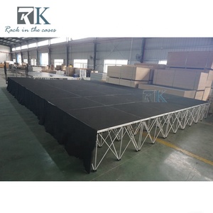 เวทีพับได้อัจฉริยะแบบพกพาขนาด 30 มม. ทำจากไม้อัด พร้อมผ้าคลุมเวที สีตามสั่ง - Product Image 6