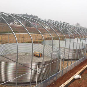 Étang à poissons en toile PVC galvanisé, réservoir d'<span class=keywords><strong>eau</strong></span> circulaire ondulé, piscine d'élevage à haute densité, version extérieure épaissie - Product Image 4