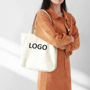 Wholesale Eco-Friendly Recycled Canvas <b>Extra</b>-<b>Large</b> Tote Shopping <b>Bag</b> with Printed Logo - Product Image 6