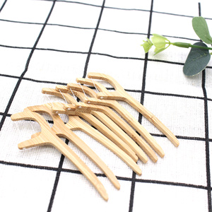 Il filo interdentale biodegradabile raccoglie il filo interdentale con manico libero in plastica naturale bastoncino per stuzzicadenti in bambù filo interdentale UHMW - Product Image 5