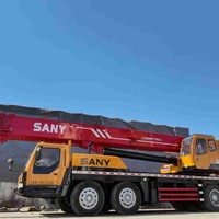 Grue montée sur camion Sany STC800 80t d'origine, hauteur de levage maximale 78m, équipement de levage lourd