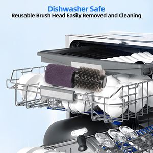 Brosse électrique puissante pour barbecue extérieur, tête de brosse automatique en acier inoxydable et nylon, nettoyeur de barbecue - Product Image 5