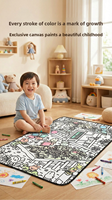 Kit de Création Artistique Lavable pour Enfants : Couverture à Colorier DIY, Jouet Créatif pour Garçons et Filles, Idéal comme Cadeau d'Anniversaire