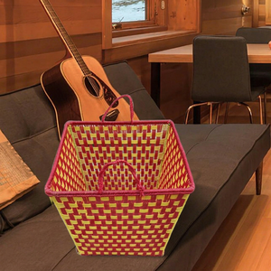 Wholesale Bamboo Woven Handmade <b>Storage</b> <b>Basket</b> for Clothing Wardrobe <b>Toys</b> Shoes Pot & Living Room Organizer-Sustainable Home Use - Product Image 1