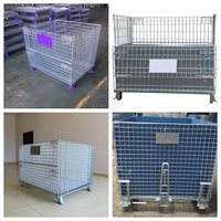 Conteneurs en acier de maille de grande capacité pour durée de vie extérieure d'anti rouille de construction durable de stockage de pièces longue