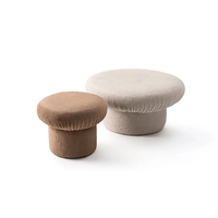 Luxe moderne champignon conception personnalisée tissu velours pied tabouret maison salon canapé tabouret Pouf pouf chambre maquillage tabouret