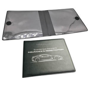 Organisateur de documents de voiture en PVC personnalisé dossier de couverture de document d'immatriculation de véhicule dossier en plastique pour document papier - Product Image 4
