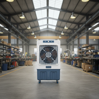 Vente flash - Prix d'usine - Refroidisseur d'air évaporatif 120L - Haute capacité - Vent puissant - Refroidisseur d'air évaporatif mobile industriel