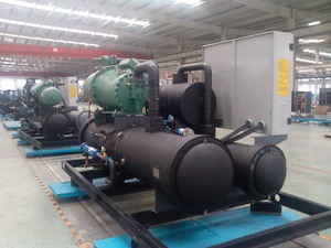 Système de refroidisseur d'eau industriel standard Ce CCC <span class=keywords><strong>CRAA</strong></span>, équipement de refroidissement à vis refroidi par eau pour système HVAC - Product Image 4