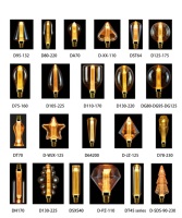 Ampoule LED en forme de sapin de Noël 3D, E26 E27, lumière blanche chaude, décorative, filament vintage en verre, décoration de fête, décoration de la maison