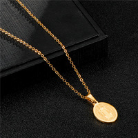 REN001 Prêtre Catholique Collier En Acier Inoxydable Charme Offre Spéciale Collier Religieux L'exorcisme Collier