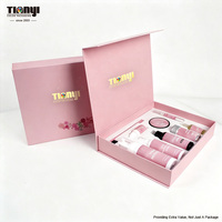 Boîte rigide à rabat magnétique personnalisée avec impression UV et insert en papier personnalisé pour coffret de maquillage et emballage de coffret de parfum