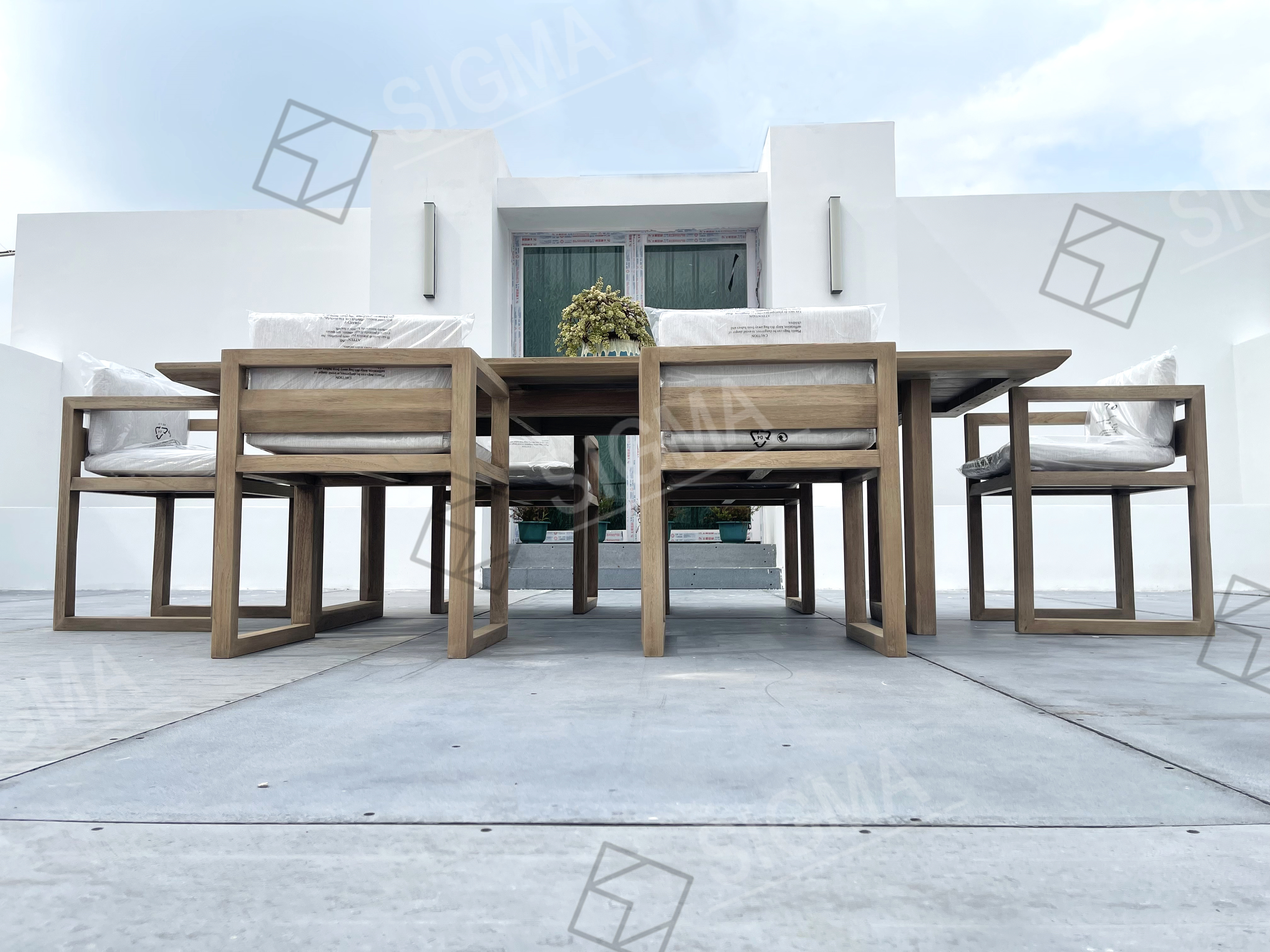 Popular Patio Furniture Teak Outdoor Furniture Customized Size Garden Sets
