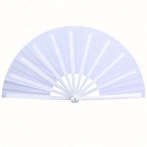 Bamboo Rave Large Custom Printed Folding 13INCH <b>Hand</b> <b>Fan</b> With Logo - Product Image 3