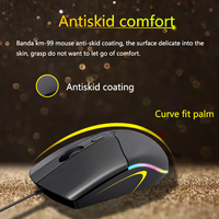 Combo de Teclado y Ratón para Juegos con Cable Óptico USB Ergonómico RGB, Venta de Fábrica, Kit de Teclado y Ratón para Oficina, Hogar, PC