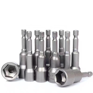 5.5mm-14mm Điện tử một cách nhanh chóng thay đổi điện từ NUT setters Hex Shank Metric Ổ cắm cờ lê 65mm Chiều dài Hex ngắn Nut Setter - Product Image 3