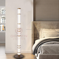 Lampe sur pied LED moderne en verre à économie d'énergie, blanc chaud, culot E27, pour hôtel, chambre, salon, maison, jardin