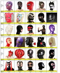 LaTeX costura mucama juego de rol Club hecho a mano capucha de goma capucha de látex - Product Image 5