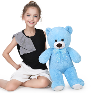 <span class=keywords><strong>Orsetto</strong></span> di <span class=keywords><strong>Peluche</strong></span> Super Morbido per Bambini Idea Regalo Antistress Centrotavola con Imbottitura in Cotone PP e Fodera in Rete - Product Image 2