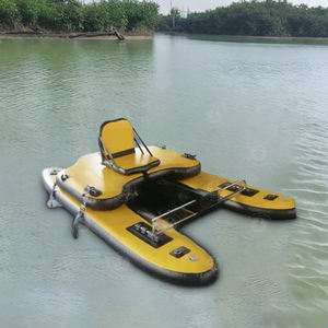 Barco de pesca individual Plataforma de Lago portátil de doble casco - Product Image 1