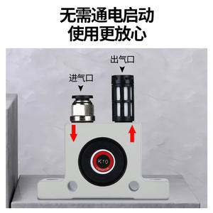 Vibrateurs pneumatiques K8 K10 K13 K16 K20 K25 K36, oscillateurs, unités de décharge de trémie - Product Image 3