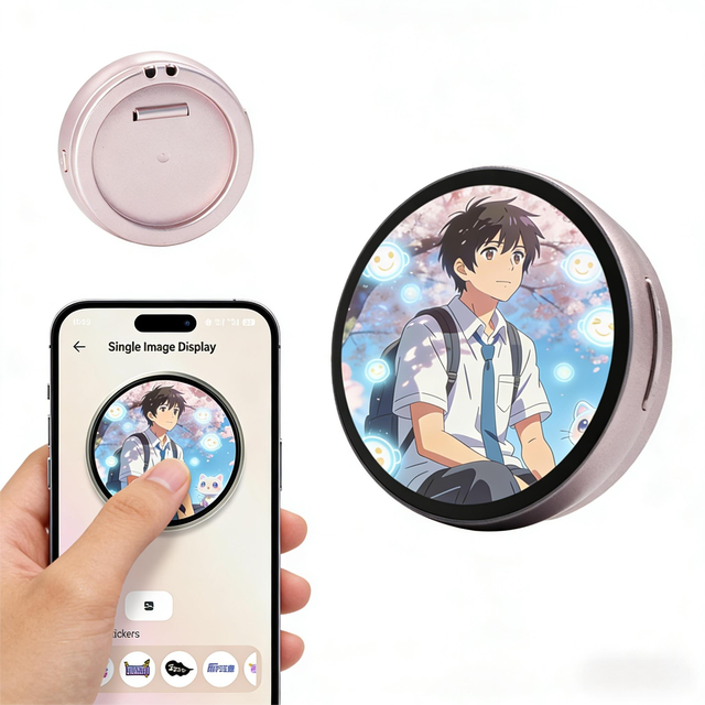 Portable Smart LED Name Badge with Type-C Charging, 600mAh Battery & App Control for Concerts & Events