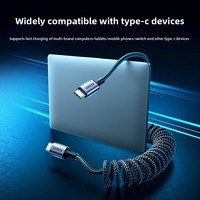 Kabel Data Tipe-C L507 dengan CarPlay & Pengisian Cepat, Bahan Anyaman untuk iPhone 16/15, Android, iPad, Tablet, Notebook