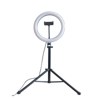 10 pouces DSLR caméra téléphone anneau lumineux LED Selfie anneau lumineux avec trépied pour Selfie en direct