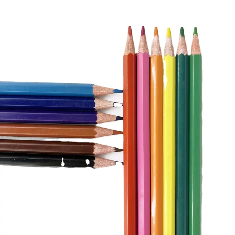 2022 Trending Product Non-slip Hexagonal Shape Assorted Drawing Pencil Set Artist for Kids