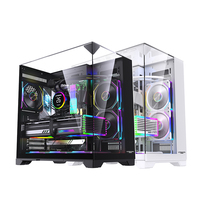 Boîtier d'ordinateur Lovingcool Black Myth Wukong ATX en verre trempé, logo personnalisé, ventilateur RVB, tours de jeu colorées avec PC