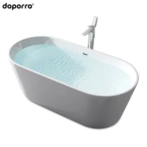 Vasca da bagno in acrilico di moda indipendente stili di vasca di colore bianco vasca da bagno indipendente ammollo ovale moderno bianco lucido 3 anni