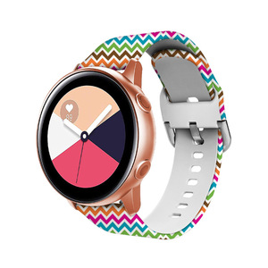 20Mm 22Mm Hoa Hướng Dương Leopard Mô Hình In Cao Su Màu Tinh Khiết Ban Nhạc Đồng Hồ Chất Lượng Thể Thao Không Khí Lỗ Silicone Ban Nhạc Đồng Hồ Dây Đeo - Product Image 2