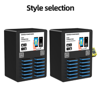 Partage de la batterie externe Qr Code Stand Blue Meituan Affichage de table Hopeyear 2024 Système de location PowerBank partagé