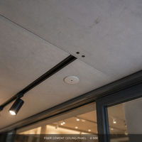 Panneau de plafond en fibrociment de 6 mm pour centres commerciaux et commerces de détail, panneau fixe sans amiante pour plafonds de projets