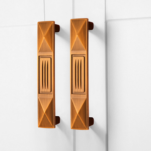 Poignées de meuble Art Déco en Zamak du fabricant d'origine, finition bronze antique, norme architecturale, approvisionnement en gros pour projets - Product Image 1