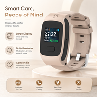 Reloj Inteligente Android 4G con GPS, Monitor de Ritmo Cardíaco, Botón SOS, Resistente al Agua IP67, Diseño Cuadrado y Alerta de Geocerca para Personas Mayores
