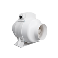 Ventilateur extracteur d'air silencieux en ligne conforme CE RoHS, à flux d'air mixte, en ABS, compatible OEM et ODM